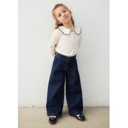 Pantalón vaquero wide leg niña mayoral
