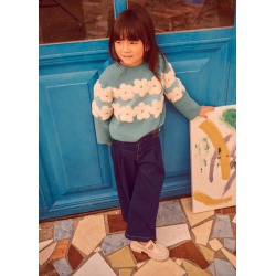Pantalón vaquero wide leg niña mayoral
