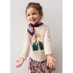 Camiseta con pañuelo niña mayoral