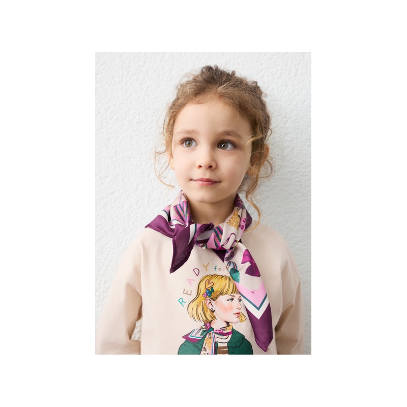 Camiseta con pañuelo niña mayoral