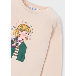 Camiseta con pañuelo niña mayoral