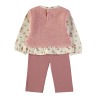 Conjunto estampado flores bebe niña babybol