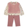 Conjunto estampado flores bebe niña babybol