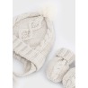 Conjunto gorro y manoplas tricot bebe mayoral