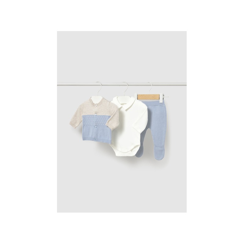 Conjunto 3 piezas polaina bebe niño mayoral