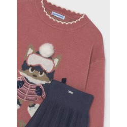 Conjunto falda y jersey niña mayoral