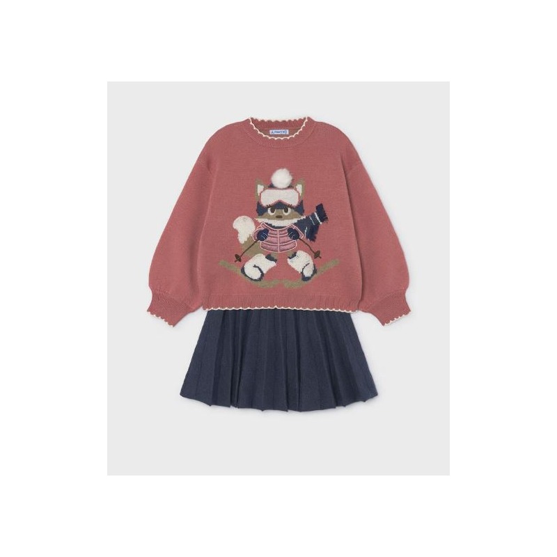 Conjunto falda y jersey niña mayoral