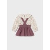 Conjunto falda tirantes y blusa bebé niña mayoral