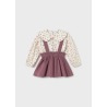 Conjunto falda tirantes y blusa bebé niña mayoral
