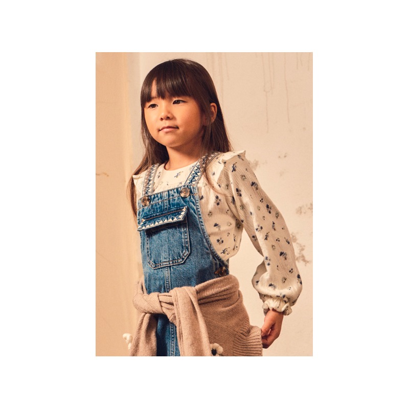 Blusa bambula estampada niña mayoral