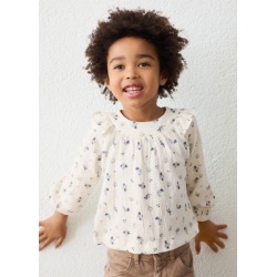 Blusa bambula estampada niña mayoral