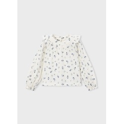 Blusa bambula estampada niña mayoral