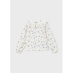 Blusa bambula estampada niña mayoral