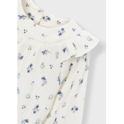Blusa bambula estampada niña mayoral