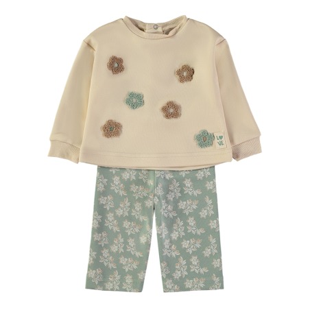 Chandal flores bebe niña babybol