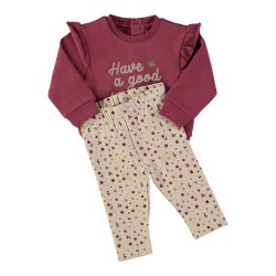Chandal bebe niña flores babybol