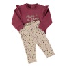 Chandal bebe niña flores babybol