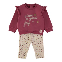 Chandal bebe niña flores babybol