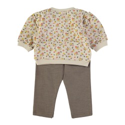 Chandal estampado flores bebe niña babybol