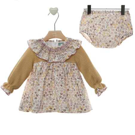 Vestido bebe con braguita "Familia Curry" Marta y Paula