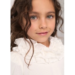 Camiseta combinada volantes niña Abel&Lula