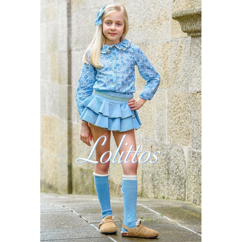 Conjunto rana falda con camisa Briana Lolittos