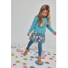 Vestido felpa estampado flores niña boboli