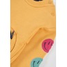 Vestido felpa parches de emoticonos niña boboli