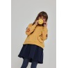 Vestido felpa parches de emoticonos niña boboli