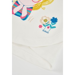 Camiseta punto muñeca y zorro niña boboli