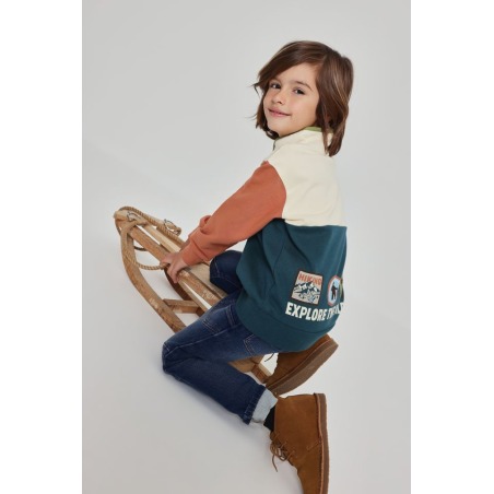 Sudadera felpa Adventures niño Boboli