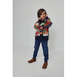 Pantalón niño felpa denim...