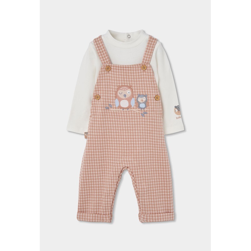 Conjunto peto punto bebé búhos Boboli