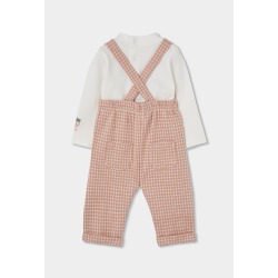 Conjunto peto punto bebé búhos Boboli