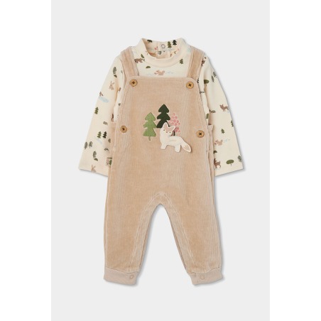 Conjunto peto punto bebé bosque Boboli