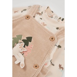 Conjunto peto punto bebé bosque Boboli
