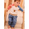 Conjunto punto bebé bordado oso Boboli