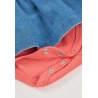 Conjunto peto punto denim bebé niña oso Boboli