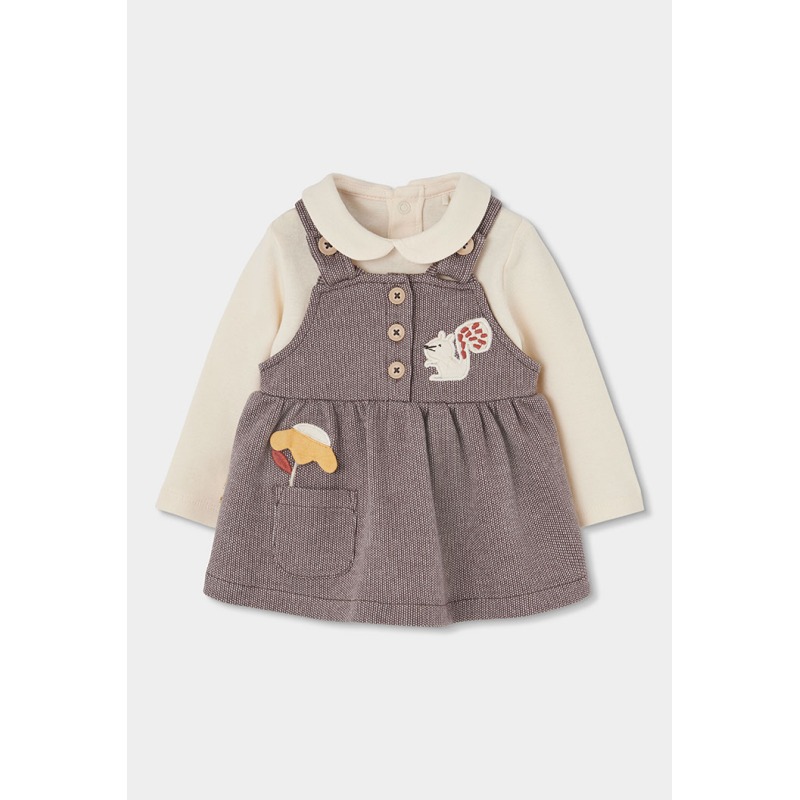 Conjunto peto punto de bebé niña Boboli
