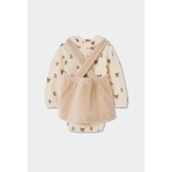Conjunto peto punto bebé niña ciervo Boboli