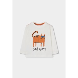Camiseta punto niño gato Boboli