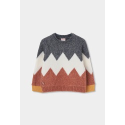 Jersey geométrico zigzag niño Boboli
