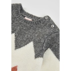 Jersey geométrico zigzag niño Boboli