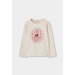 Camiseta punto Love & Hope niña Boboli