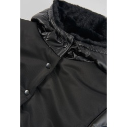 Parka tejido técnico con capucha niña boboli