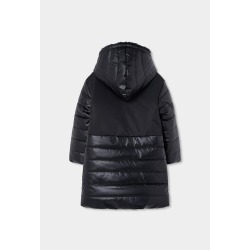 Parka tejido técnico con capucha niña boboli