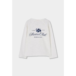 Camiseta punto niña "Fleurs club" Boboli