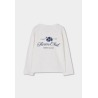 Camiseta punto niña "Fleurs club" Boboli