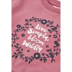 Chandal felpa niña flores Boboli