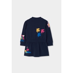 Vestido punto con lentejuelas niña Boboli